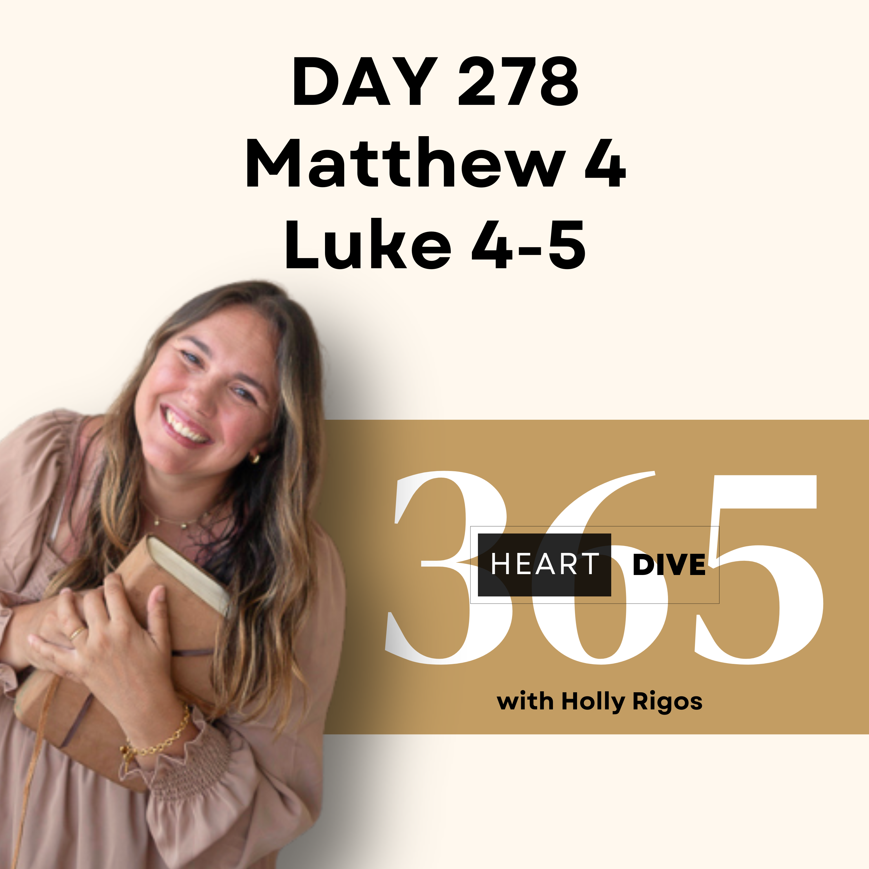 Day 278 Matt. 4 & Luke 4-5 | Daily One Year Bible Study | Audio Bible Reading w/ Commentary